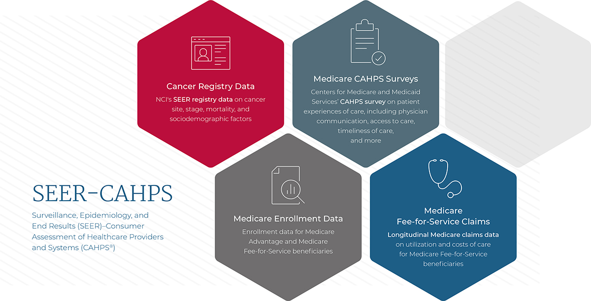 Graphic showing what is included in seer-cahps data