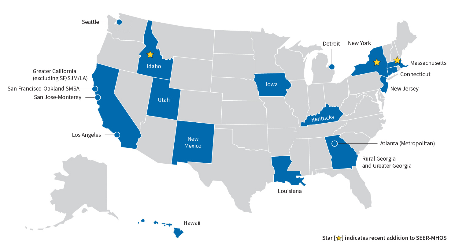 map of seer registries included in seer-mhos