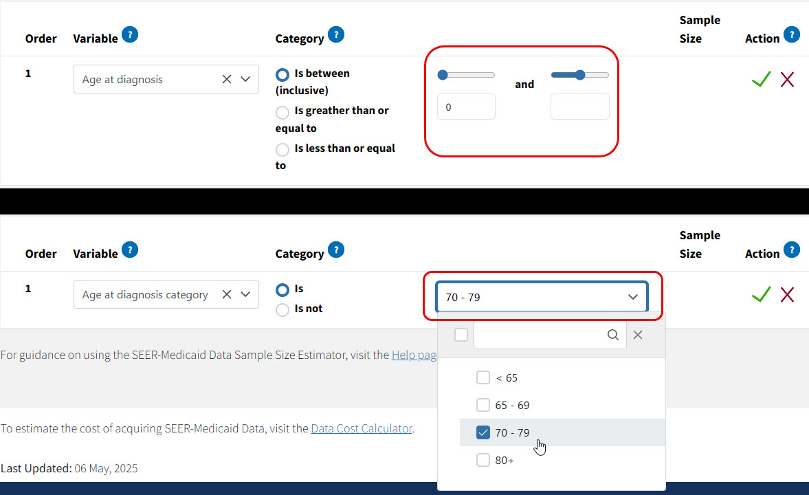 picture of the operator selection